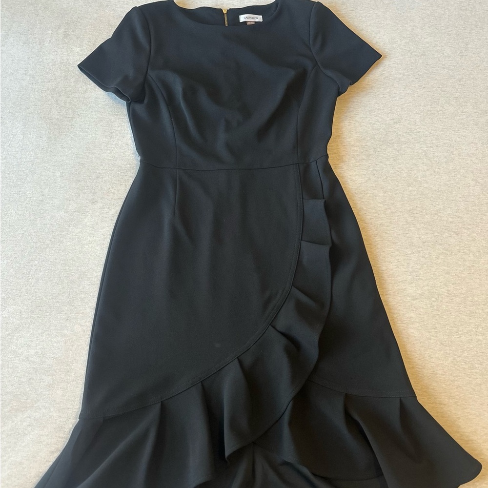 Calvin Klein Black High Low Dress